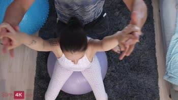 Petite Brunette's Ball Banging Creampie Frenzy