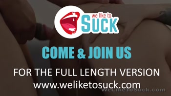 Cock Sucking Geek Gets Pussy Filled With Cum