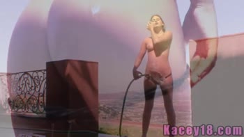 Kacey's Racy Outdoor Romp: Natural Tits and Wet Delights