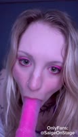Saige Sabrina's Steamy Solo Blonde Delight with Dildo