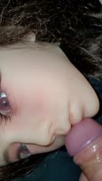 Kvadrosex's Intimate Encounter: Old Man's Passionate Blowjob with Japanese Doll