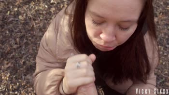Simon Winternight's Big Dick Gets Satisfied in Public by Vicky Sixxx