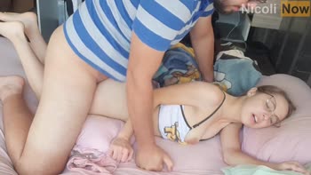 Nicoli Now's Step Sis Pays Rent with Her Ass