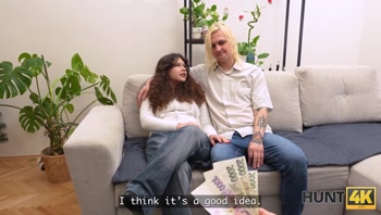 HUNT4K. Please, film how your Girlfriend Sucks a Stranger's Dick