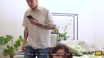 HUNT4K. Please, film how your Girlfriend Sucks a Stranger's Dick