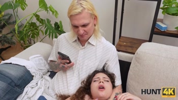 HUNT4K. Please, film how your Girlfriend Sucks a Stranger's Dick