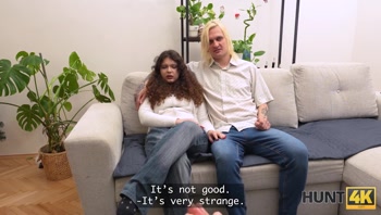 HUNT4K. Please, film how your Girlfriend Sucks a Stranger's Dick