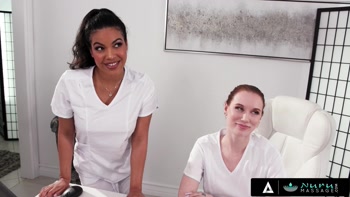 NURU MASSAGE - Two Masseuses Madison Morgan And Maya Farrell Give The Best Massage EVER!