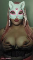 Sweet Nina 22's Hands-On Exploration of Her Luscious Latina Breasts
