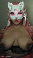 Sweet Nina 22's Hands-On Exploration of Her Luscious Latina Breasts