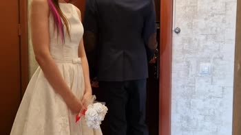 GrustinaNectaria - Grustina's Blushing Bride BJ & Doggy Style