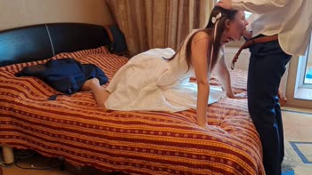 GrustinaNectaria - Grustina's Blushing Bride BJ & Doggy Style