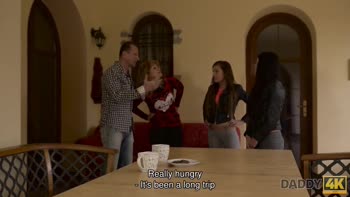 DADDY4K. Muscled Daddy Demonstrates Teens (18+) what Real Sex
