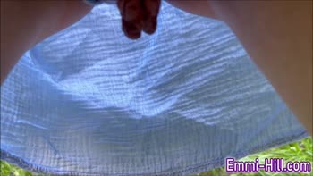 EmmiHill's German Teen (18+) Delight: Outdoor Masturbation & Pissing