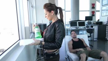 Avril Hall and Lily Love's Romantic Threeway with Big Dicks