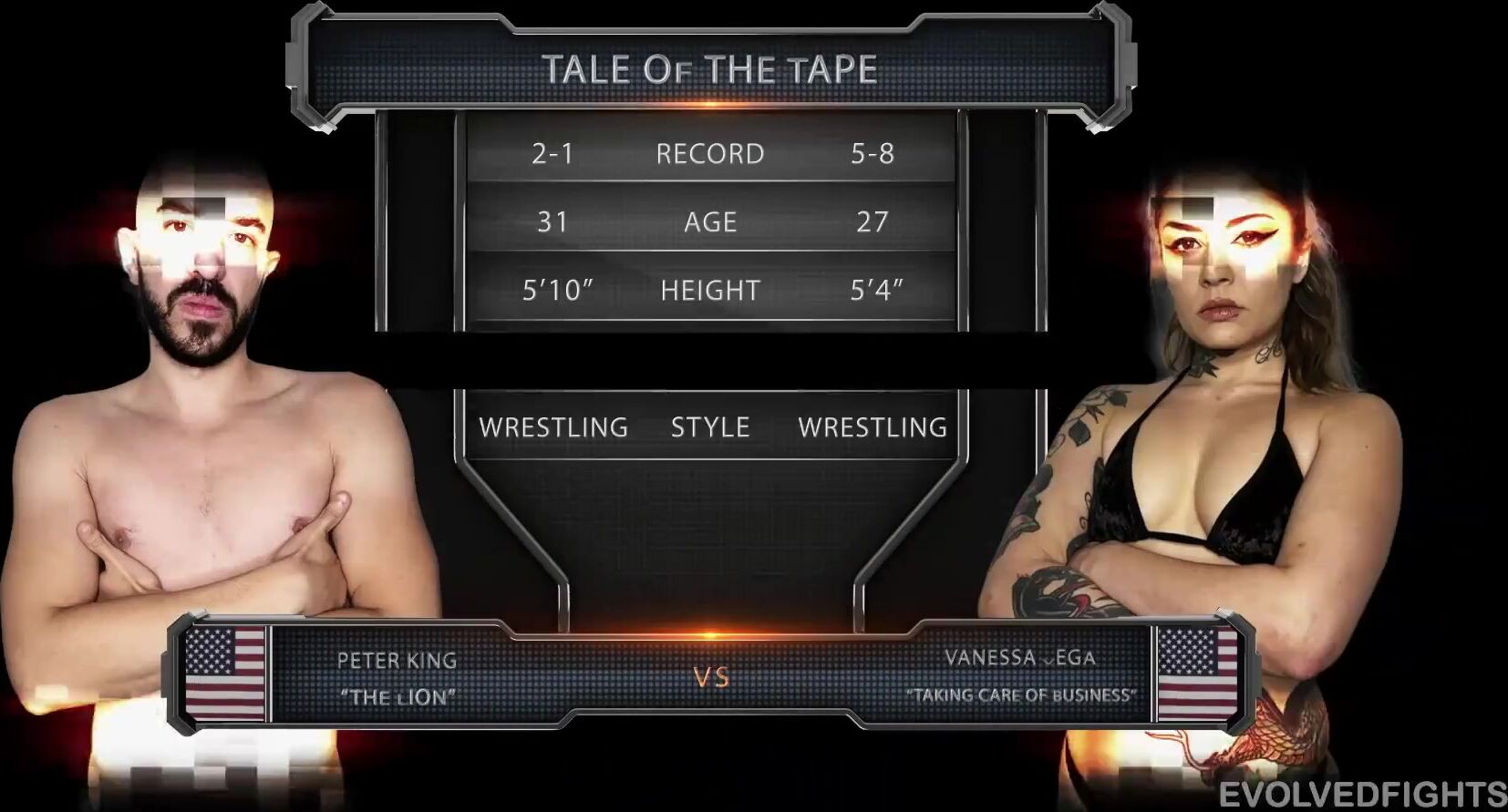 Vanessa Vega vs Peter King - Ring Veteran Vanessa tries to Seduce her way to Victory