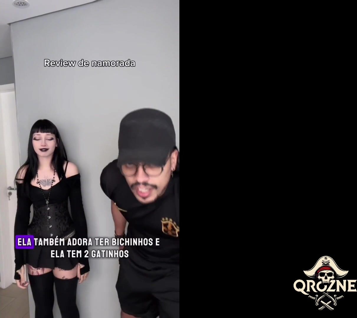 PAWG GOTH BABE FUCK & CUM IN BIG ASS Ft. Amberzinha [FREE SCENE]