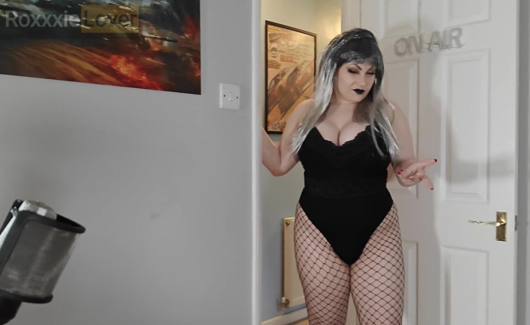 BIG TIT GOTH GF Catches Boyfriend Watching Porn