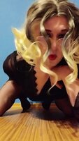 NatalieMelody's Sultry Sissy Seduction: Blonde MILF in Dress & Heels