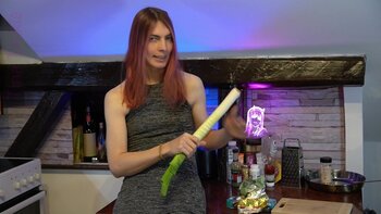 TinaTackle's Trans Anal Delight: Leeky Love in the Kitchen