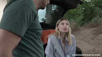 Milena Devi's Trunk Takedown: Petite Babe Served Outside