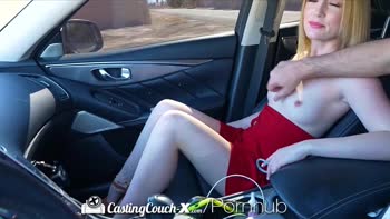 Maria Kazi's Red Hot Casting Seduction in the Car