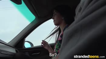 Hungarian Cutie Loren Minardi's Wild Car Ride