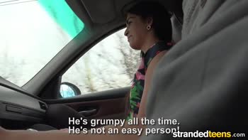 Hungarian Cutie Loren Minardi's Wild Car Ride