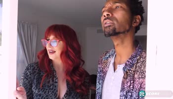 Scotty P Fucks Amber Dawn's Curvy Redhead Ass in Interracial XXX
