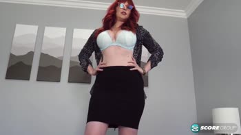Scotty P Fucks Amber Dawn's Curvy Redhead Ass in Interracial XXX