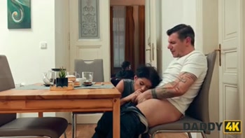 DADDY4K. My slutty GF thought I didn't know she fucked my dad