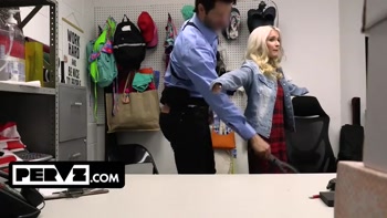 Innocent Emma Sucks Officer Giovanni's Dick and Lets Him Pound Her Pussy to Avoid Jail Time