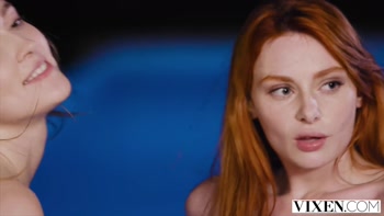 vixen gorgeous redheads seduce bartender while on vacation
