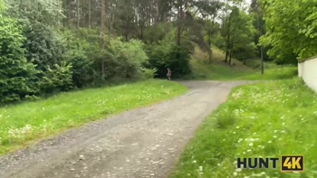 HUNT4K. Pussy Hunting in forest. Hot sex with Maya