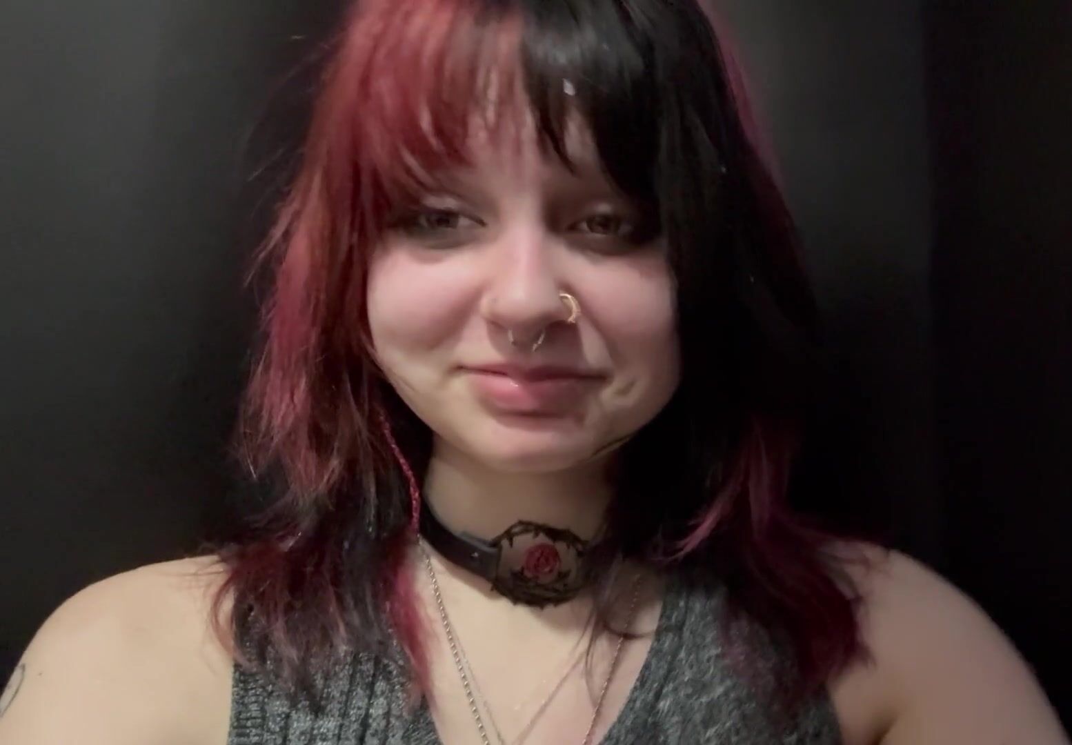 1 Goth Cutie Gets a Facial POV