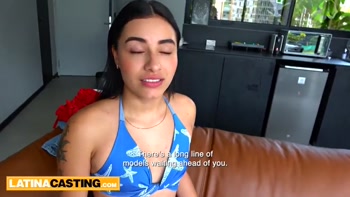 Latina Teen (18+) Sweetheart Satisfies Casting Director's Cravings