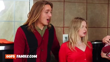 Busty stepmom Penny Barber makes hot foursome Xmas orgy for husband with Coco Lovelock
