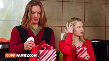 Busty stepmom Penny Barber makes hot foursome Xmas orgy for husband with Coco Lovelock