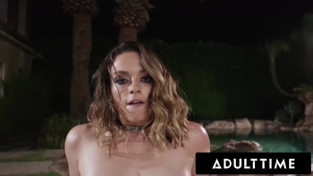 ADULT TIME - Hot Sophia Burns Plays With Her Own Asshole By The l Before Getting Raw Anal Pounded