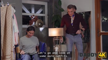DADDY4K. My Daddy is interviewing my Girlfriend while he fucks her