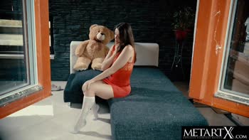 Sybil's Sultry Solo: Jiggling Big Boobs and Wet Pussy Tease