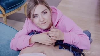 Eva Elfie's Russian Heat: POV Blowjob by Blonde Beauty