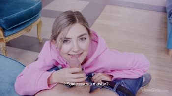 Eva Elfie's Russian Heat: POV Blowjob by Blonde Beauty