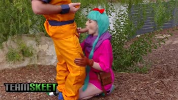 Super Saiyan Frenzy: Logan Pierce's Big Cock Creampies Teen (18+) Cosplay