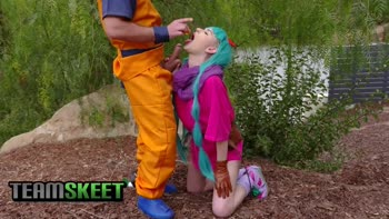 Super Saiyan Frenzy: Logan Pierce's Big Cock Creampies Teen (18+) Cosplay