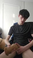 Lewishot18's Solo Session: Uncovering His Massive Uncut Cock