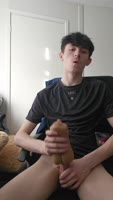 Lewishot18's Solo Session: Uncovering His Massive Uncut Cock
