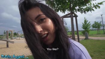 Italian College Cutie Offers Up Her Natural Assets For A Quick Fuck