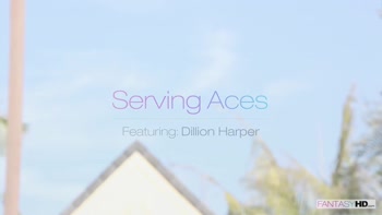 Dillion Harper's Tennis Coach Got Served - Hardcore Outdoor Fantasy