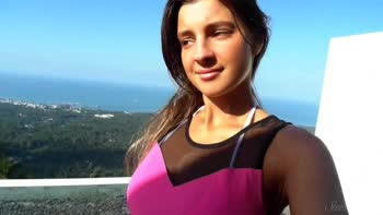 Melena A's Sun-Kissed Solo Delight